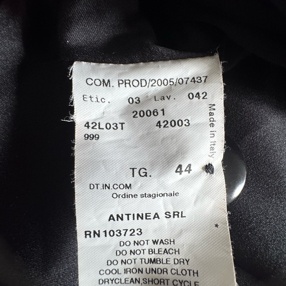 Emporio Armani black Jacket coat asymetrical black like new - Picture 7 of 8
